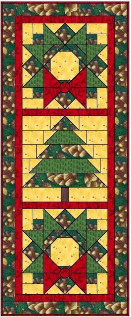 2253.- Caminos de mesa patchwork navidad