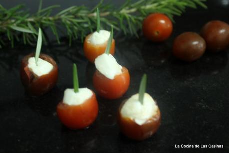 Aperitivo:  Cherrys, Mozzarella y Romero