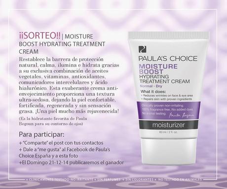 Paula's Choice España tiene un sorteo en su página de Facebook