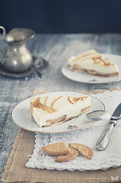 tarta chocolate blanco y galletas