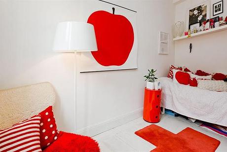 Decorar en rojo intenso