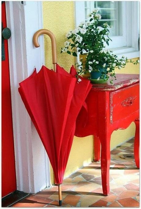 Decorar en rojo intenso