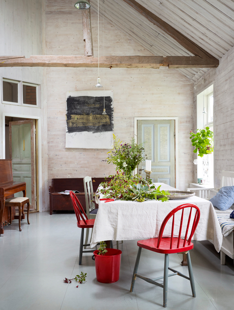 Decorar en rojo intenso