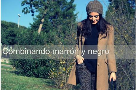 Combinando marrón y negro