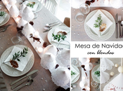 Mesa navidad blondas small lowcost