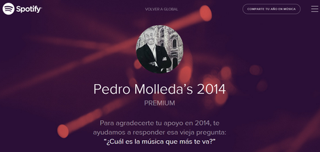 Mi 2014 musical (y el de mi mujer) #Spotify