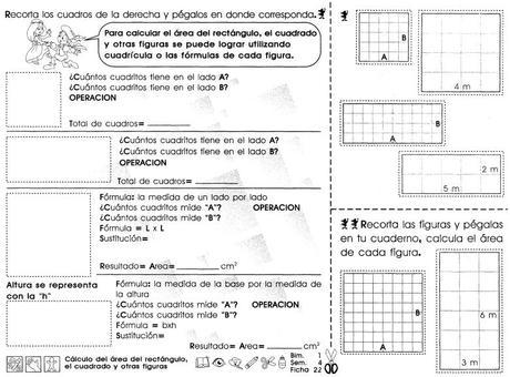 Cálculo del área del rectángulo, el cuadrado y otras figuras