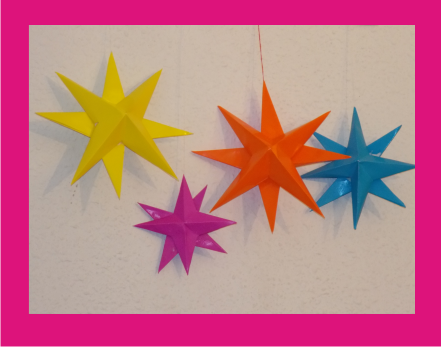 Estrellas 3D de papel