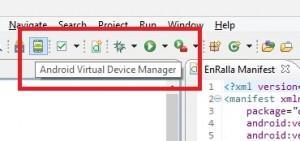 Como instalar Android 5, Lollipop y actualizar nuestras app Abrir Android virtual Devide Manager