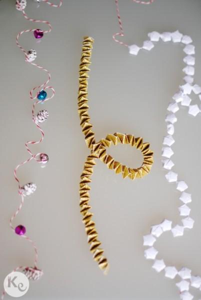 DIY. Easy garlands for a Christmas party