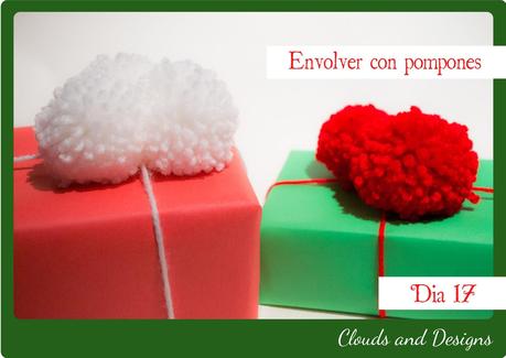 Adviento bloggero dia 17 Envolver Pompones