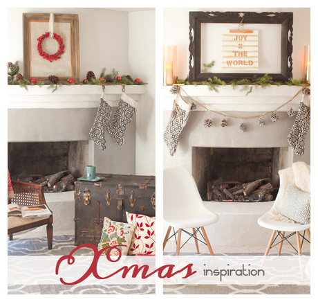 1 chimenea: 2 ideas para decorarla en #navidad
