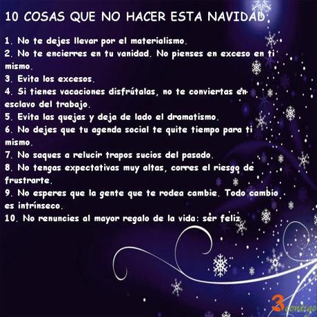 10 cosas que NO hacer esta navidad 10 cosas que no hacer esta navidad