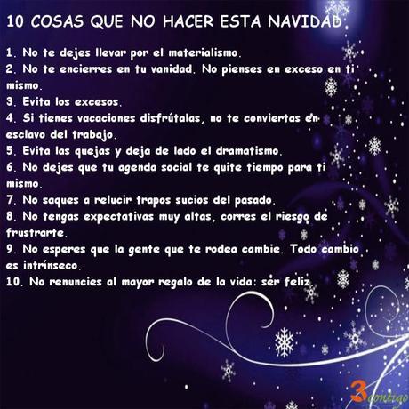 10 cosas que no hacer esta navidad