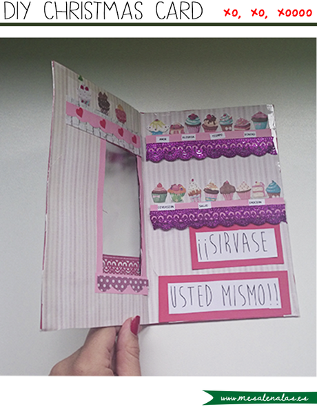 DIY CHRISTMAS CARD. A CUTE VINTAGE BAKERY