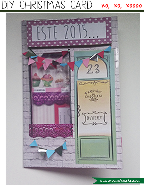 DIY CHRISTMAS CARD. A CUTE VINTAGE BAKERY