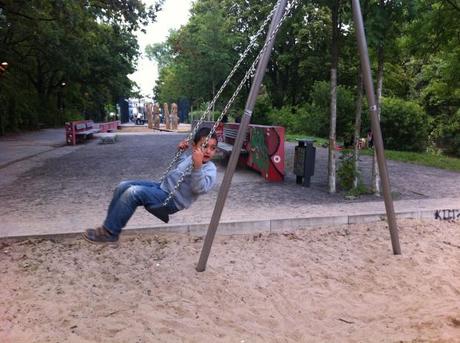 El parque entre Löhmuhlenstrasse y Landwehrkanal en Treptow. Foto: A. Walliser