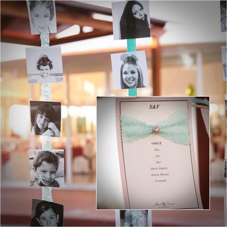 Listas de mesas, decoración de bodas Detalle lista de mesas