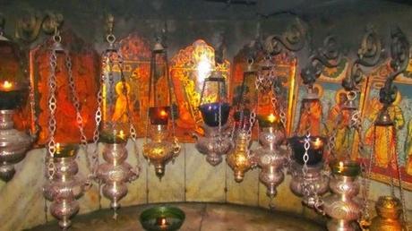 Gruta del nacimiento de Jesús. Belén. Palestina