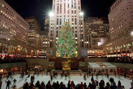 Nueva York Navidad Rockefeller Center patinaje