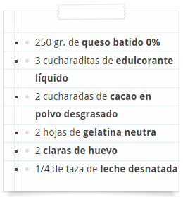 MOUSSE DE CHOCOLATE DUKAN