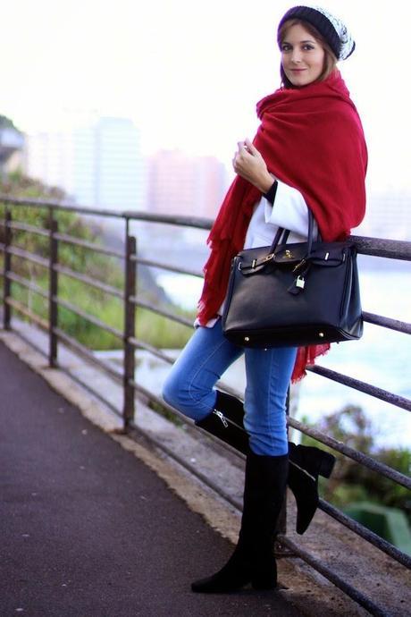 Black and White Beanie Black and White Beanie