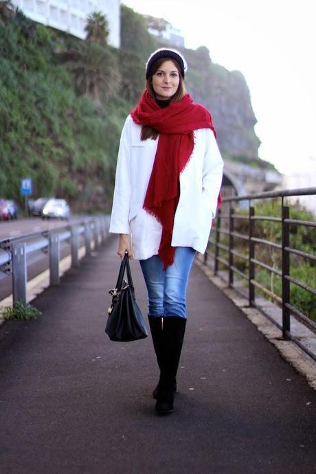 Black and White Beanie