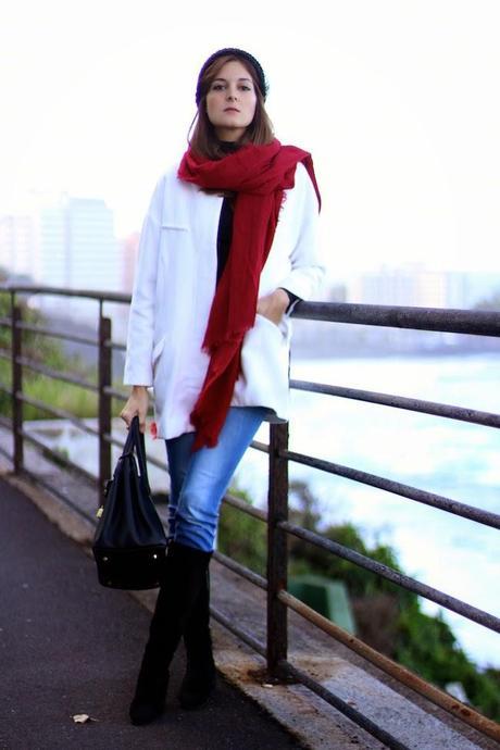 Black and White Beanie