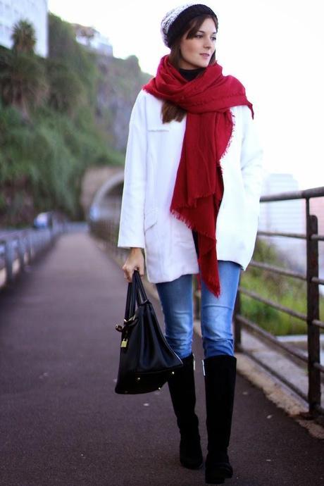 Black and White Beanie Black and White Beanie