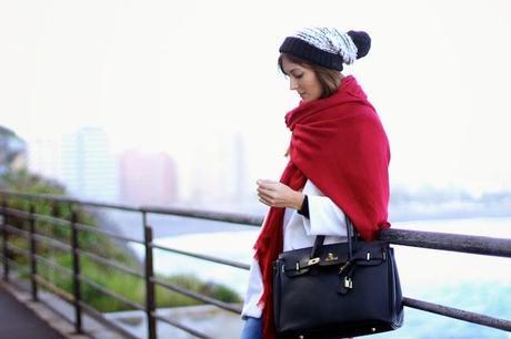 Black and White Beanie Black and White Beanie