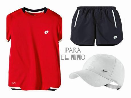 pantalones gorra y camiseta para tenis
