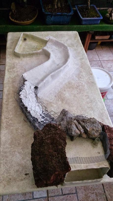 Diorama con Acers Campestres : 5- terminando la construccion . Diorama con Acers Campestres : 5- terminando la construccion .