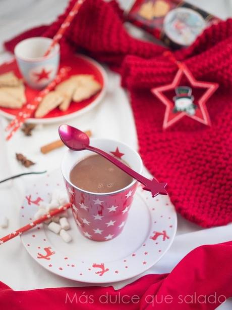 Chocolate a la taza con especias