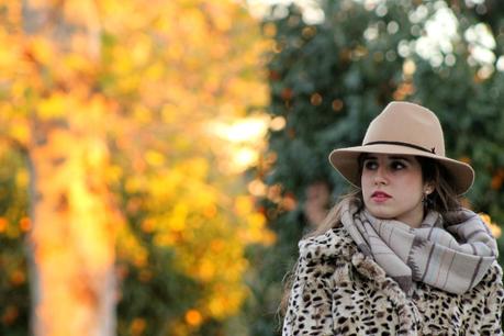 Leopard fur coat