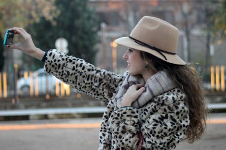 Leopard fur coat
