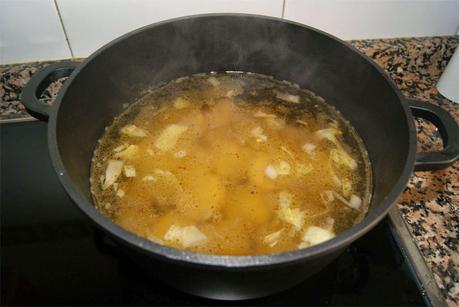 sopa de lentejas paso 3