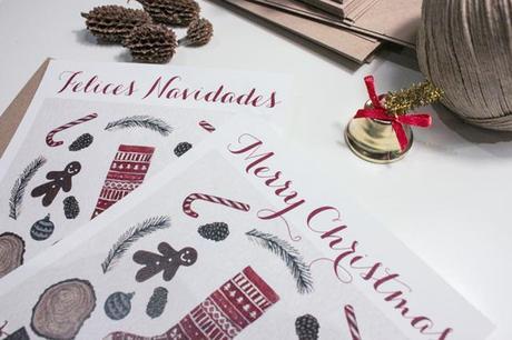 Postal navideña de Srta Edwina para descargar