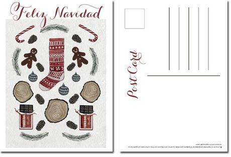 Postal navideña de Srta Edwina para descargar