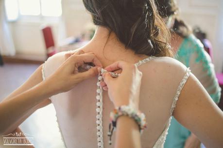 espalda vestido novia pronovias