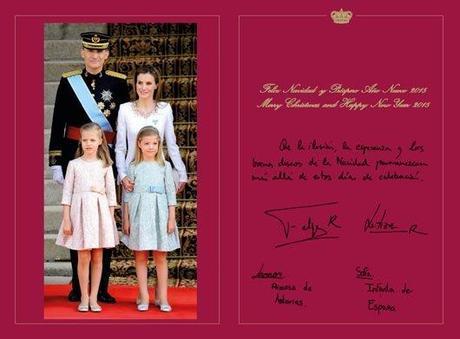 Los reyes Felipe y Letizia felicitan la Navidad con su proclamación