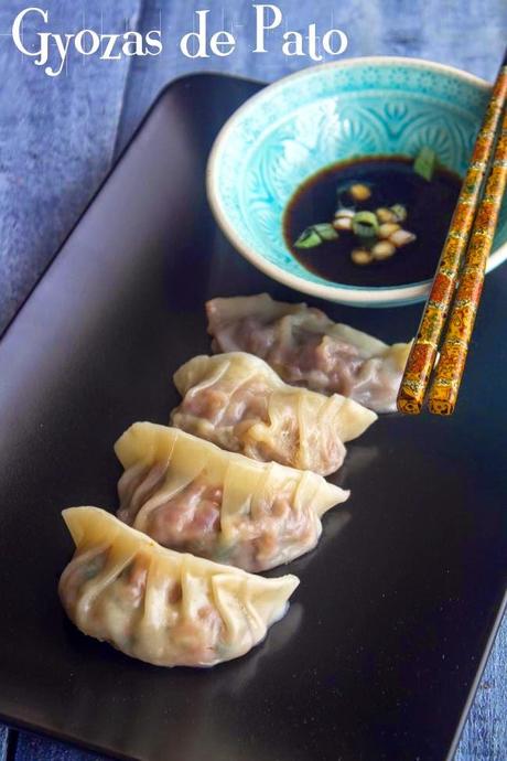 Gyozas de confit de  pato