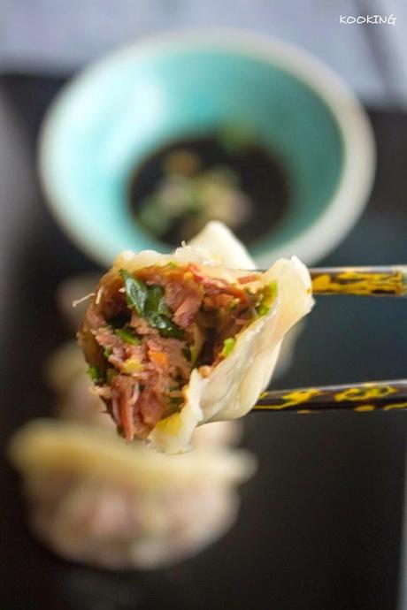 Gyozas de confit de  pato