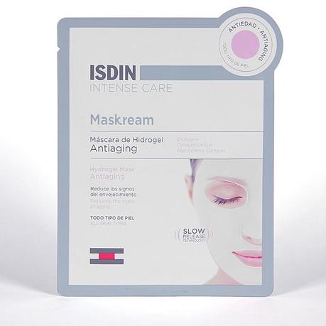 mascarilla facial, rutina facial, isdin, intense care, antiagin, elastine, collagen unifyer, adefense complex, hidrogel, belleza, cosmética, 