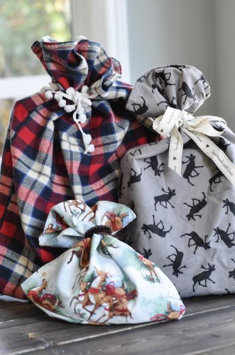 DIY: SACOS DE TELA PARA NAVIDAD DIY: SACOS DE TELA PARA NAVIDAD