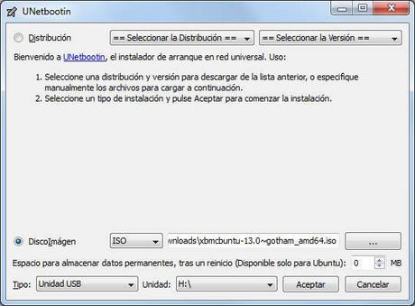 Cómo instalar Linux desde USB con UNetbootin