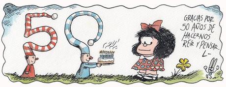 ¡Mafalda ya es cincuentona!