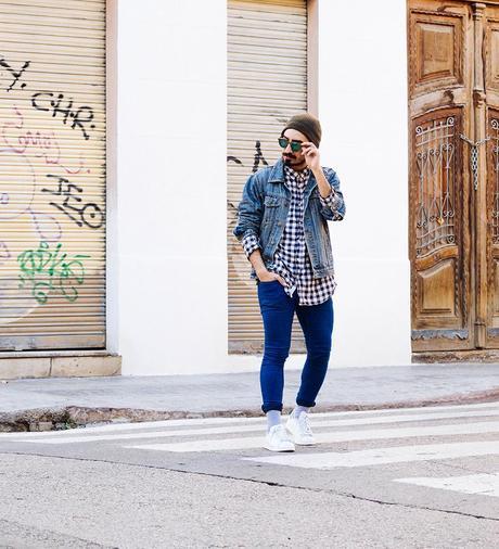 Stay_Stan_Vintage_Denim_Jacket_H&M_Shirt_H&M_Bershka_Jeans_Adidas_Stan_Smith_Sunglasses_Woodfriends (1)