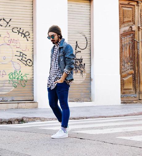 Stay_Stan_Vintage_Denim_Jacket_H&M_Shirt_H&M_Bershka_Jeans_Adidas_Stan_Smith_Sunglasses_Woodfriends (2)