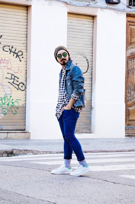 Stay_Stan_Vintage_Denim_Jacket_H&M_Shirt_H&M_Bershka_Jeans_Adidas_Stan_Smith_Sunglasses_Woodfriends (3)