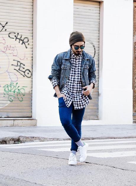 Stay_Stan_Vintage_Denim_Jacket_H&M_Shirt_H&M_Bershka_Jeans_Adidas_Stan_Smith_Sunglasses_Woodfriends (4)
